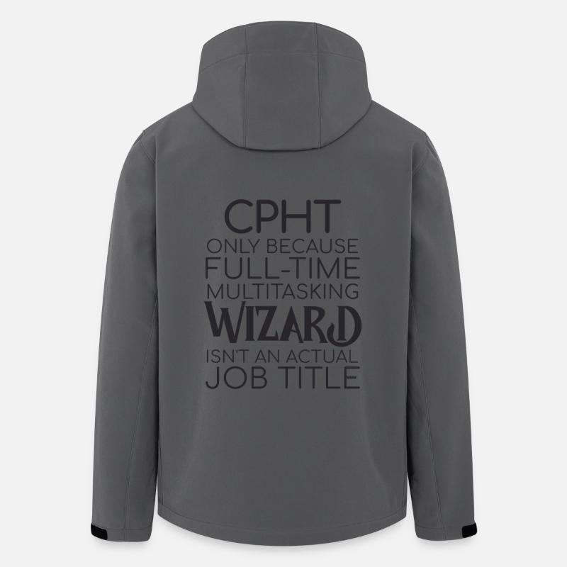 CPhT Wizard Pharmacy - Men’s Recycled Softshell Jacket by Stanley/Stella - anthracite