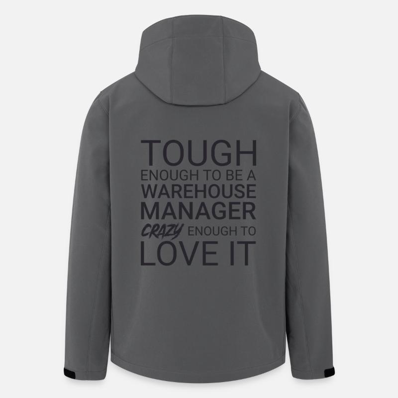 Gérant d’entrepôt Crazy - Veste softshell homme en polyester recyclé Stanley/Stella - charbon