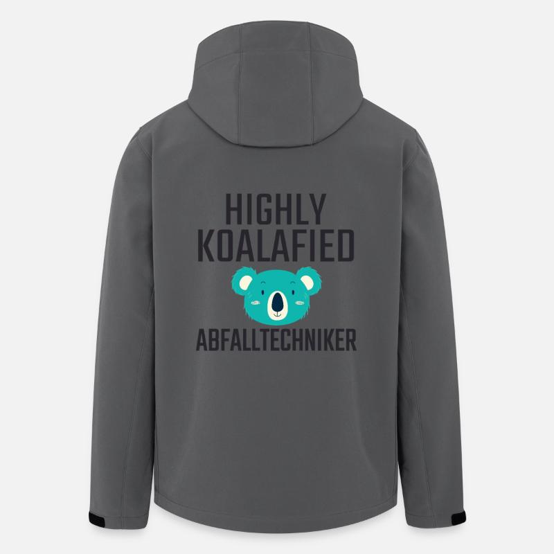 Abfalltechniker Koalafied - Recycelte Männer Softshell-Jacke von Stanley/Stella - Anthrazit