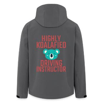 Driving Instructor Koalafied Drive Tutor - Recycelte Männer Softshell-Jacke von Stanley/Stella - Anthrazit - Hinten - AI Model Male 185 light (185cm)