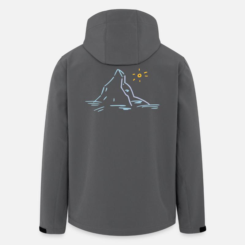 Matterhorn - Recycelte Männer Softshell-Jacke von Stanley/Stella - Anthrazit