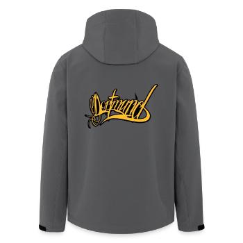 Dortmund - Recycelte Männer Softshell-Jacke von Stanley/Stella - Anthrazit - Hinten - AI Model Male 185 light (185cm)