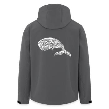 Dear Moby - Recycelte Männer Softshell-Jacke von Stanley/Stella - Anthrazit - Hinten - AI Model Male 185 light (185cm)