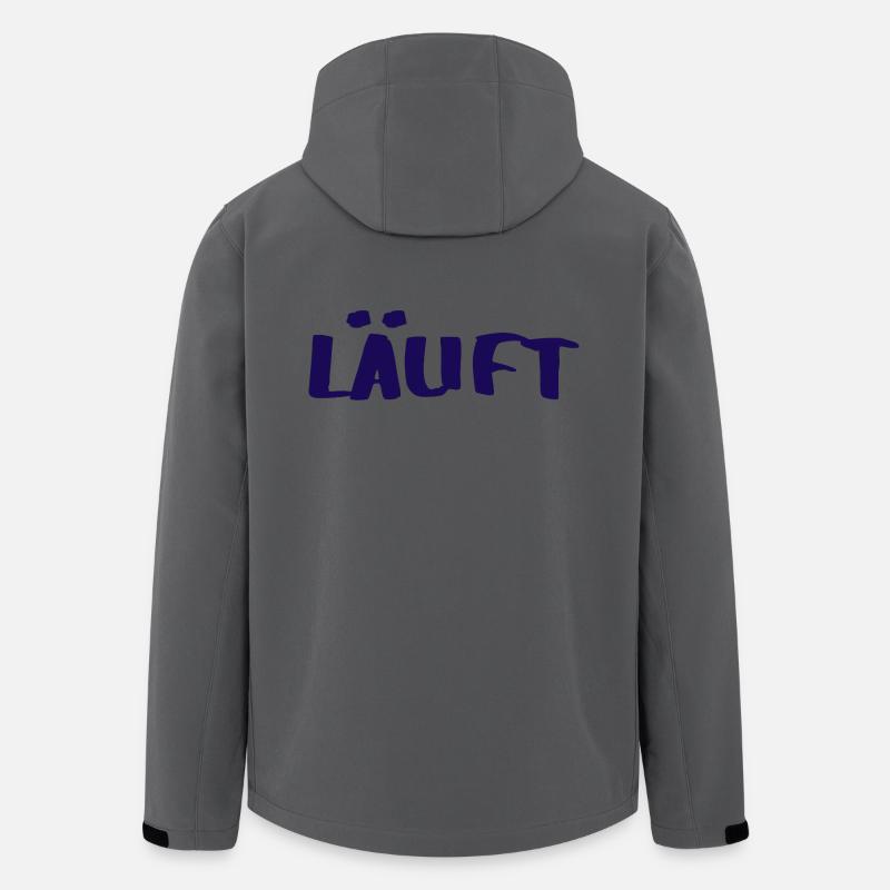 COURSE - Pensée positive - Déclaration - Veste softshell homme en polyester recyclé Stanley/Stella - charbon