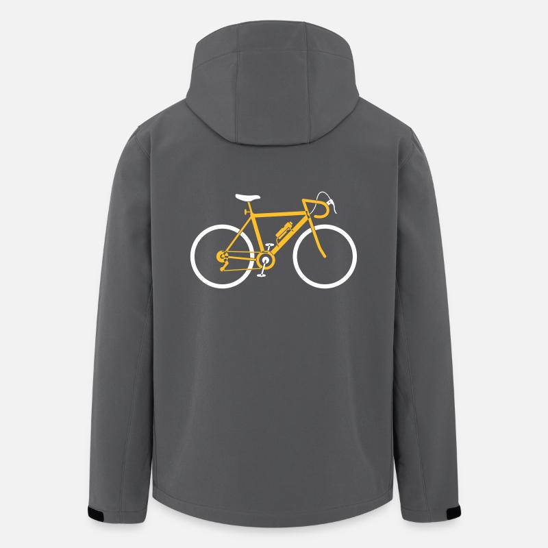 A Fast Road Bike - Men’s Recycled Softshell Jacket by Stanley/Stella - anthracite
