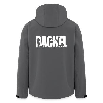 DACKEL Jagdhund - Recycelte Männer Softshell-Jacke von Stanley/Stella - Anthrazit - Hinten - AI Model Male 185 light (185cm)