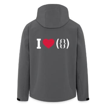 Porn - Vagina - Recycelte Männer Softshell-Jacke von Stanley/Stella - Anthrazit - Hinten - AI Model Male 185 light (185cm)