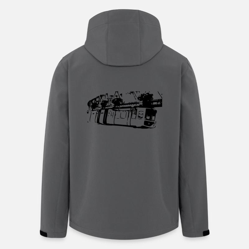 Monorail - Veste softshell homme en polyester recyclé Stanley/Stella - charbon