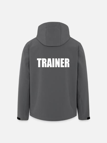 Trainer - Recycelte Männer Softshell-Jacke von Stanley/Stella - Anthrazit