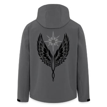 Engelsflügel Engel Flügel Erzengel - Recycelte Männer Softshell-Jacke von Stanley/Stella - Anthrazit - Hinten - AI Model Male 185 light (185cm)