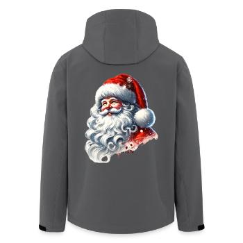 Weihnachtsmann mit strahlendem Lächeln - Recycelte Männer Softshell-Jacke von Stanley/Stella - Anthrazit - Hinten - AI Model Male 185 light (185cm)