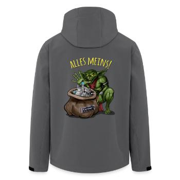 Goblin - Recycelte Männer Softshell-Jacke von Stanley/Stella - Anthrazit - Hinten - AI Model Male 185 light (185cm)