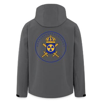 Das schwedische Atomwaffenprogramm - Recycelte Männer Softshell-Jacke von Stanley/Stella - Anthrazit - Hinten - AI Model Male 185 light (185cm)