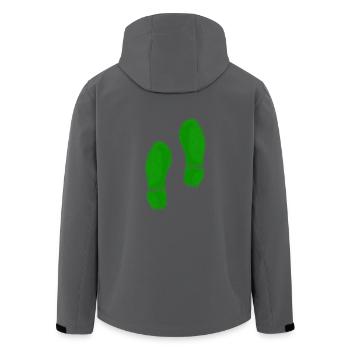 Green Grass Steps - Recycelte Männer Softshell-Jacke von Stanley/Stella - Anthrazit - Hinten - AI Model Male 185 light (185cm)