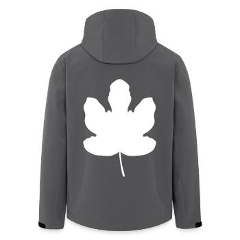 Feigenblatt Adam und Eva Blatt Baum Geschenk - Recycelte Männer Softshell-Jacke von Stanley/Stella - Anthrazit - Hinten - AI Model Male 185 light (185cm)