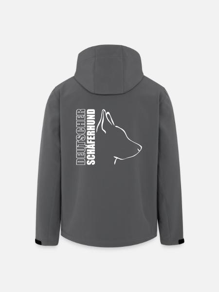 DEUTSCHER SCHÄFERHUND PROFIL - Recycelte Männer Softshell-Jacke von Stanley/Stella - Anthrazit