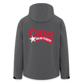 Salsa Cubana - Salsa Picante - Cuban Salsa Shirt - Recycelte Männer Softshell-Jacke von Stanley/Stella - Anthrazit - Hinten - AI Model Male 185 light (185cm)