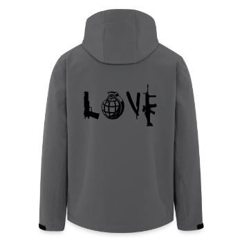 AMOUR - Veste softshell homme en polyester recyclé Stanley/Stella - charbon - Dos - AI Model Male 185 light (185cm)