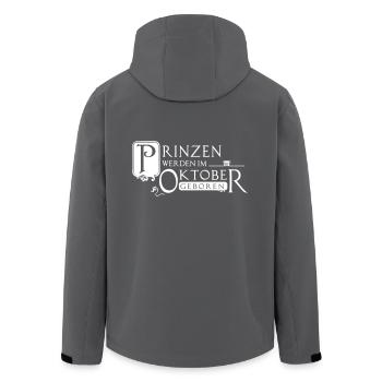Prinzen Oktober Geschenk - Recycelte Männer Softshell-Jacke von Stanley/Stella - Anthrazit - Hinten - AI Model Male 185 light (185cm)