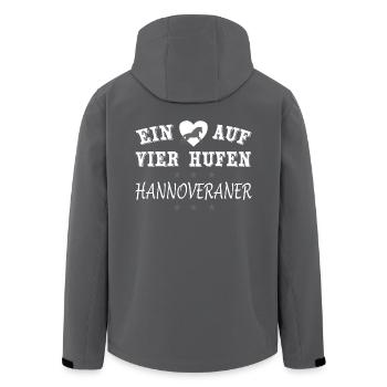 Hannoveraner - Recycelte Männer Softshell-Jacke von Stanley/Stella - Anthrazit - Hinten - AI Model Male 185 light (185cm)