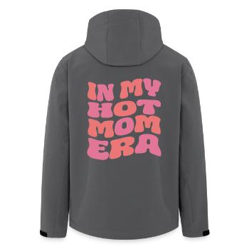 In my Hot Mom Era - Recycelte Männer Softshell-Jacke von Stanley/Stella - Anthrazit - Hinten - AI Model Male 185 light (185cm)