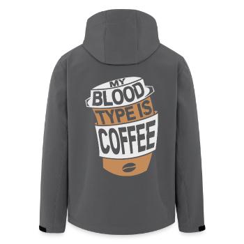 Pflege Pfleger Pflegerin Blutentnahme Phlebotomist - Recycelte Männer Softshell-Jacke von Stanley/Stella - Anthrazit - Hinten - AI Model Male 185 light (185cm)