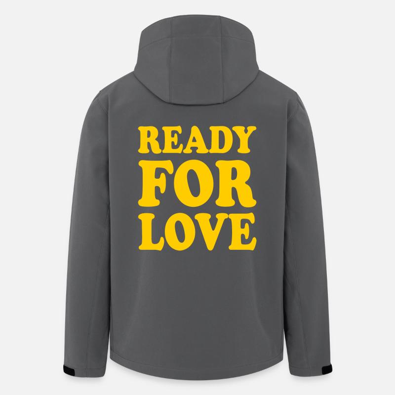 Ready for love - Recycelte Männer Softshell-Jacke von Stanley/Stella - Anthrazit