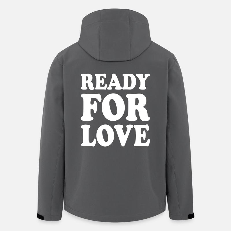 Ready for love - Veste softshell homme en polyester recyclé Stanley/Stella - charbon