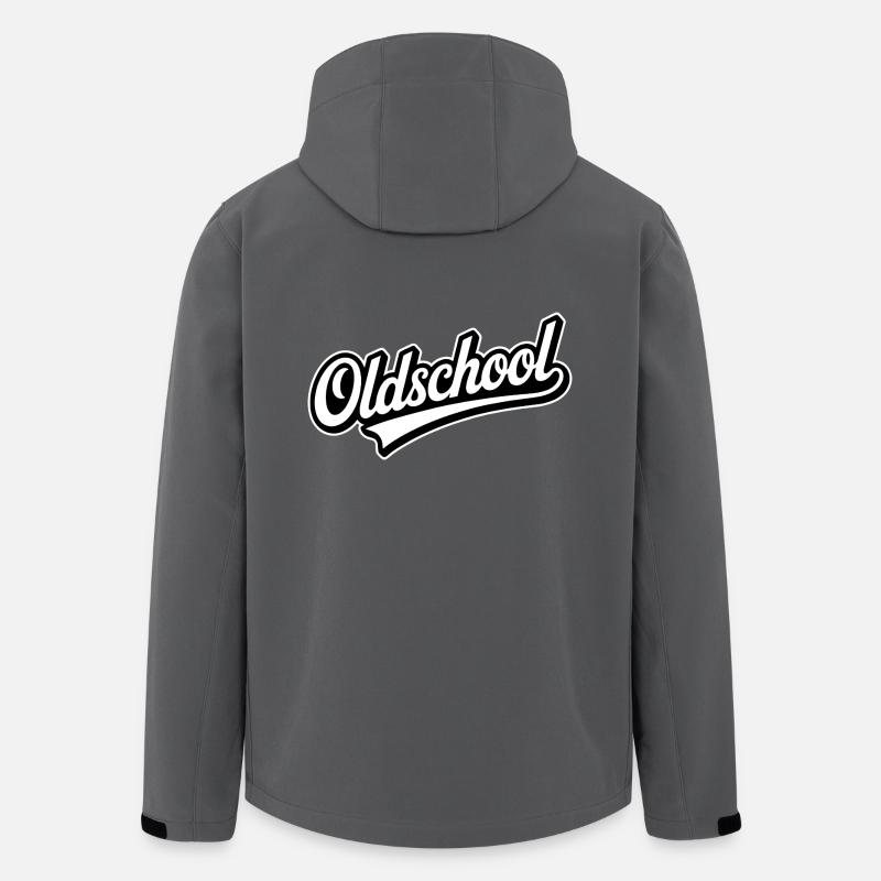 Oldschool - Cooles Logo - Recycelte Männer Softshell-Jacke von Stanley/Stella - Anthrazit