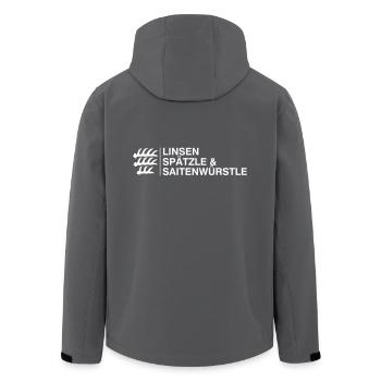 Linsen Spätzle & Saitenwürstle Schwaben Geschenk - Recycelte Männer Softshell-Jacke von Stanley/Stella - Anthrazit - Hinten - AI Model Male 185 light (185cm)