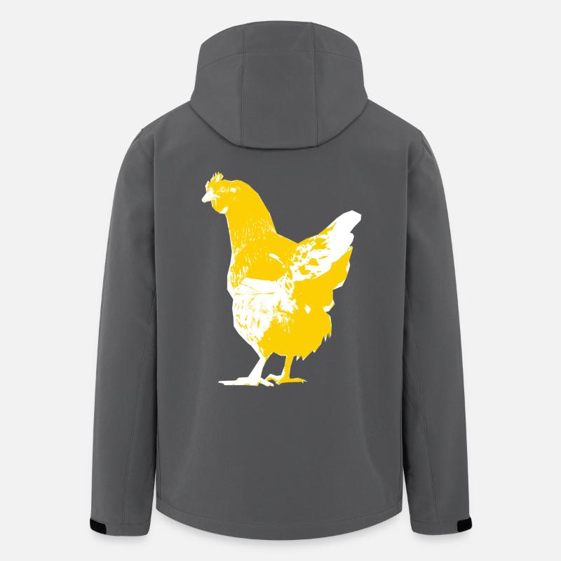 Huhn - Recycelte Männer Softshell-Jacke von Stanley/Stella - Anthrazit