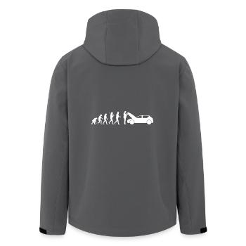Mechaniker Tshirt Mechatroniker Evolution Geschenk - Recycelte Männer Softshell-Jacke von Stanley/Stella - Anthrazit - Hinten - AI Model Male 185 light (185cm)