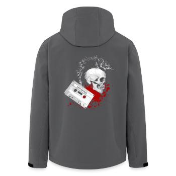 Punx not dead - Recycelte Männer Softshell-Jacke von Stanley/Stella - Anthrazit - Hinten - AI Model Male 185 light (185cm)
