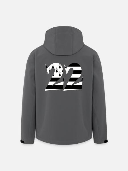 22 Britannien Flagge - Recycelte Männer Softshell-Jacke von Stanley/Stella - Anthrazit
