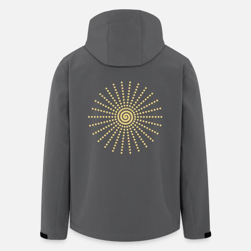 Dot-Spiral - Recycelte Männer Softshell-Jacke von Stanley/Stella - Anthrazit