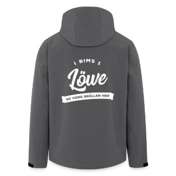 I bims 1 Löwe vong Brüllen her - Recycelte Männer Softshell-Jacke von Stanley/Stella - Anthrazit - Hinten - AI Model Male 185 light (185cm)