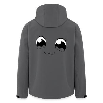 Augen - Recycelte Männer Softshell-Jacke von Stanley/Stella - Anthrazit - Hinten - AI Model Male 185 light (185cm)