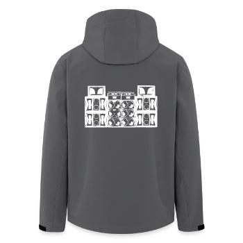 010 soundsystem - Recycelte Männer Softshell-Jacke von Stanley/Stella - Anthrazit - Hinten - AI Model Male 185 light (185cm)