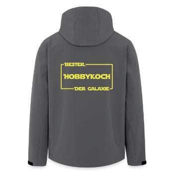 Bester Hobbykoch der Galaxie - Recycelte Männer Softshell-Jacke von Stanley/Stella - Anthrazit - Hinten - AI Model Male 185 light (185cm)