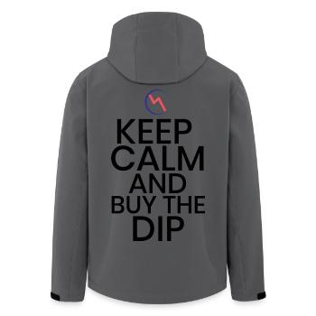 Buy the dip bitcoin crypto - Men’s Recycled Softshell Jacket by Stanley/Stella - anthracite - Back - AI Model Male 185 light (185cm)