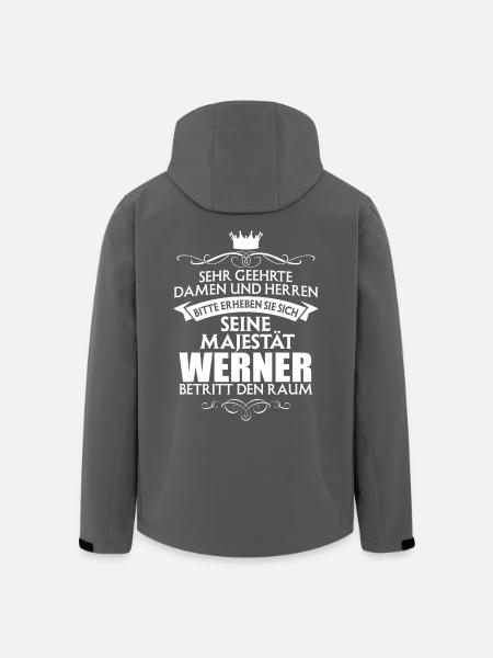 WERNER - Recycelte Männer Softshell-Jacke von Stanley/Stella - Anthrazit