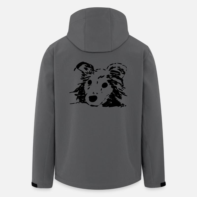 Hund, Liebhaber, Geschenk, Geschenkidee - Recycelte Männer Softshell-Jacke von Stanley/Stella - Anthrazit