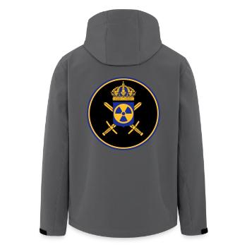 Das schwedische Atomwaffenprogramm - Recycelte Männer Softshell-Jacke von Stanley/Stella - Anthrazit - Hinten - AI Model Male 185 light (185cm)
