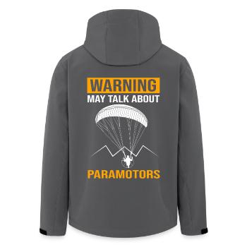 Gleitschirmflieger Gleitschirmfliegen Paragliding - Recycelte Männer Softshell-Jacke von Stanley/Stella - Anthrazit - Hinten - AI Model Male 185 light (185cm)
