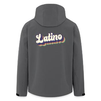 Latino - Stolze mexikanisch Spanisch Hispanic Root Men - Recycelte Männer Softshell-Jacke von Stanley/Stella - Anthrazit - Hinten - AI Model Male 185 light (185cm)