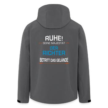 Richter Beruf - Recycelte Männer Softshell-Jacke von Stanley/Stella - Anthrazit - Hinten - AI Model Male 185 light (185cm)
