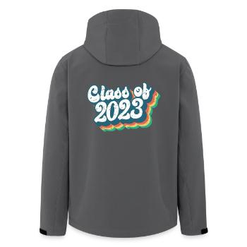 Klasse von 2023 Abschlussfeier Geschenk für ihn und sie - Recycelte Männer Softshell-Jacke von Stanley/Stella - Anthrazit - Hinten - AI Model Male 185 light (185cm)