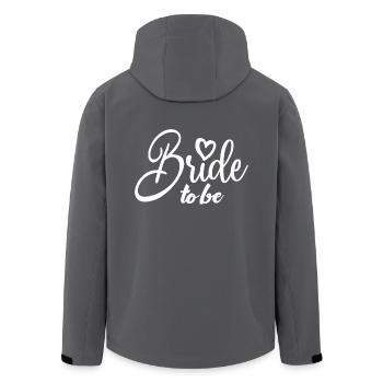 Braut, um süß zu sein Zukunft Frau Braut Dusche Hochzeit - Recycelte Männer Softshell-Jacke von Stanley/Stella - Anthrazit - Hinten - AI Model Male 185 light (185cm)