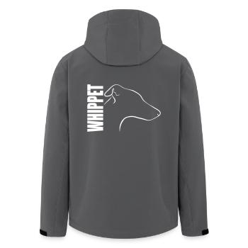 WHIPPET PROFIL WILSIGNS - Recycelte Männer Softshell-Jacke von Stanley/Stella - Anthrazit - Hinten - AI Model Male 185 light (185cm)