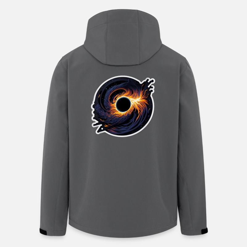 Cosmic Vortex - Men’s Recycled Softshell Jacket by Stanley/Stella - anthracite